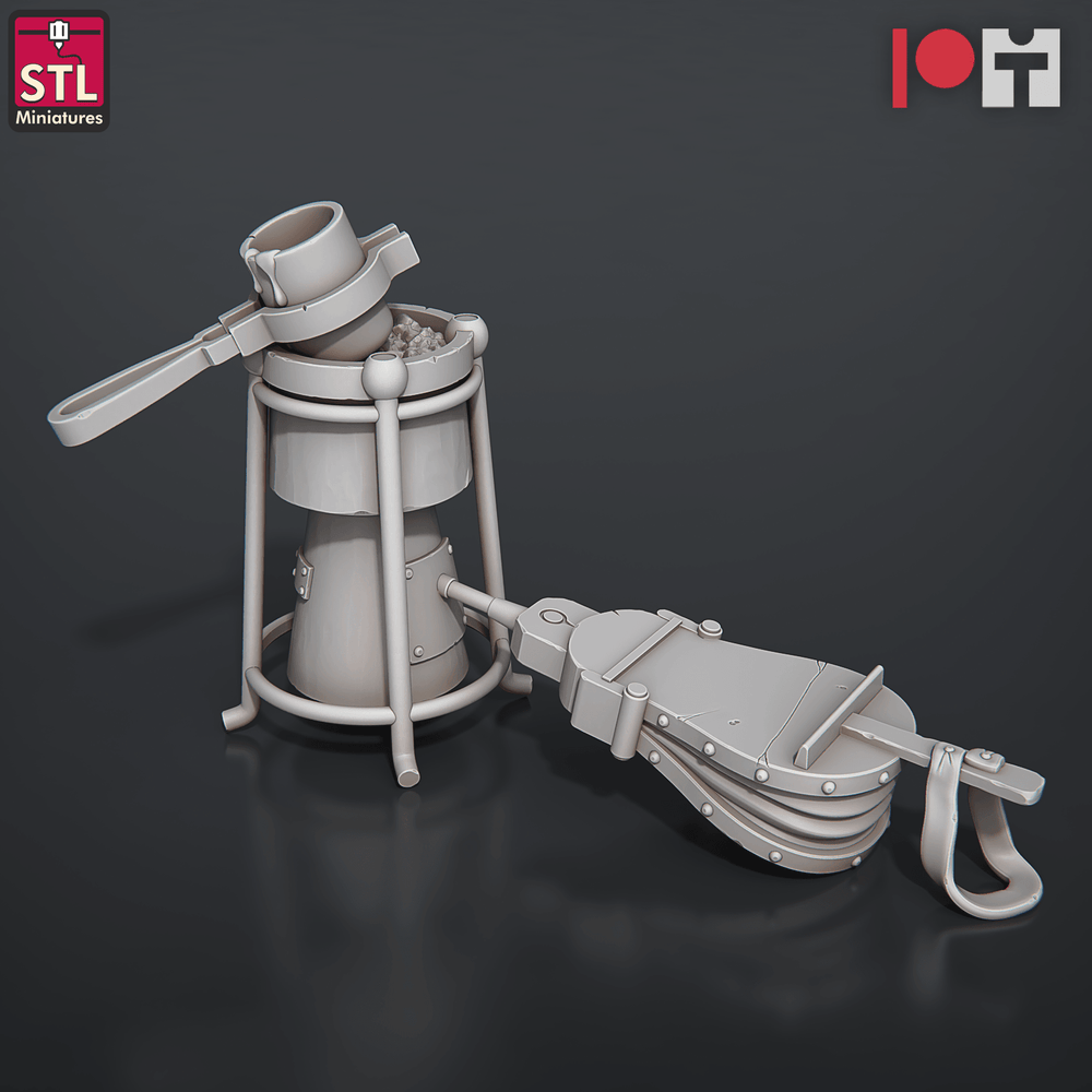3D Printed STL Miniatures Bell Makers Set 28 - 32mm War Gaming D&D (Online Only)