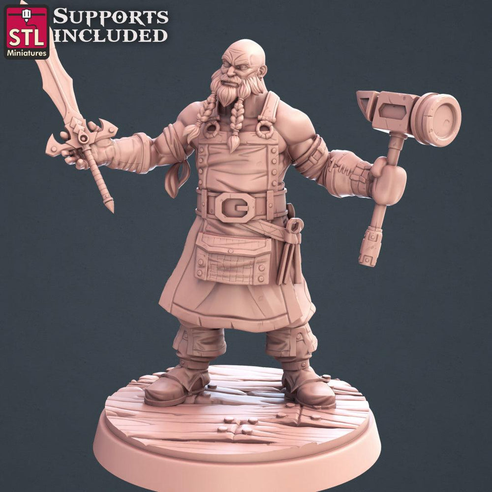 3D Printed STL Miniatures Blacksmith Weapon Store Set 28mm - 32mm War Gaming D&D (Online Only)