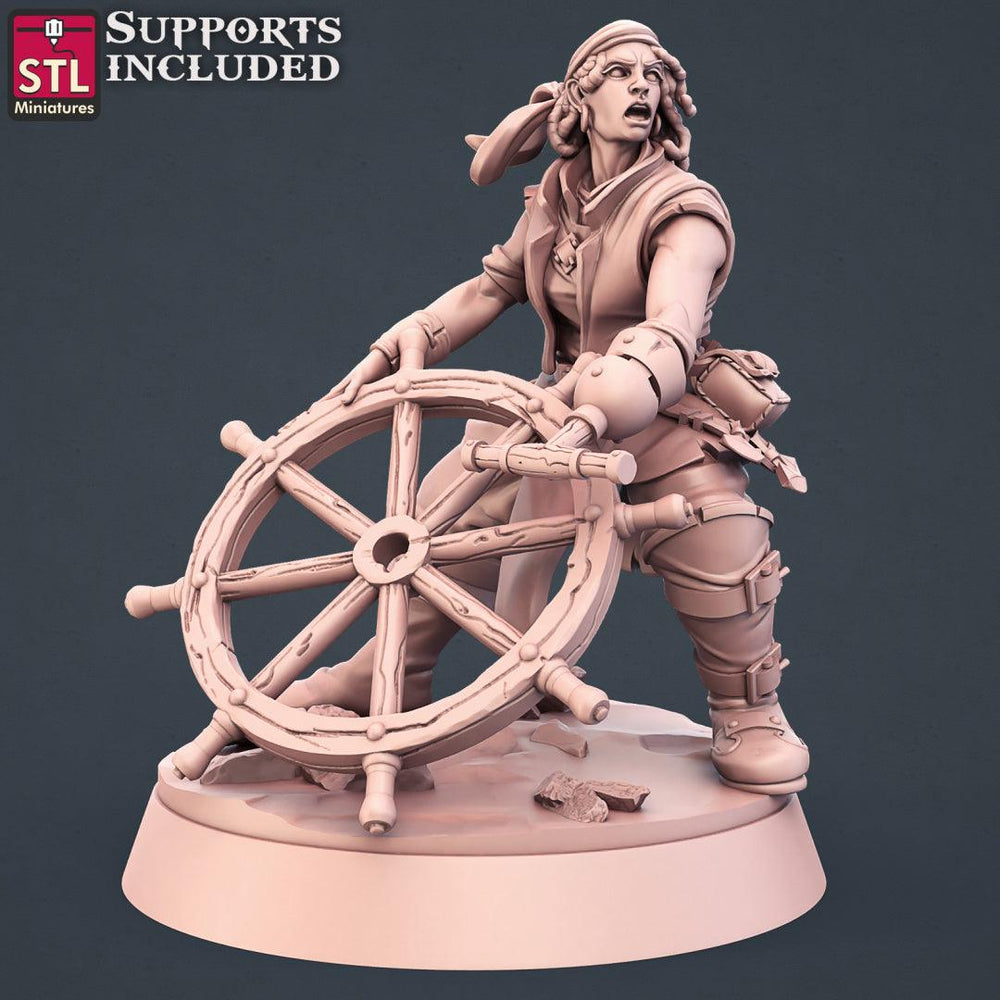 3D Printed STL Miniatures Boat Builder Set 28mm - 32mm War Gaming D&D (Online Only)