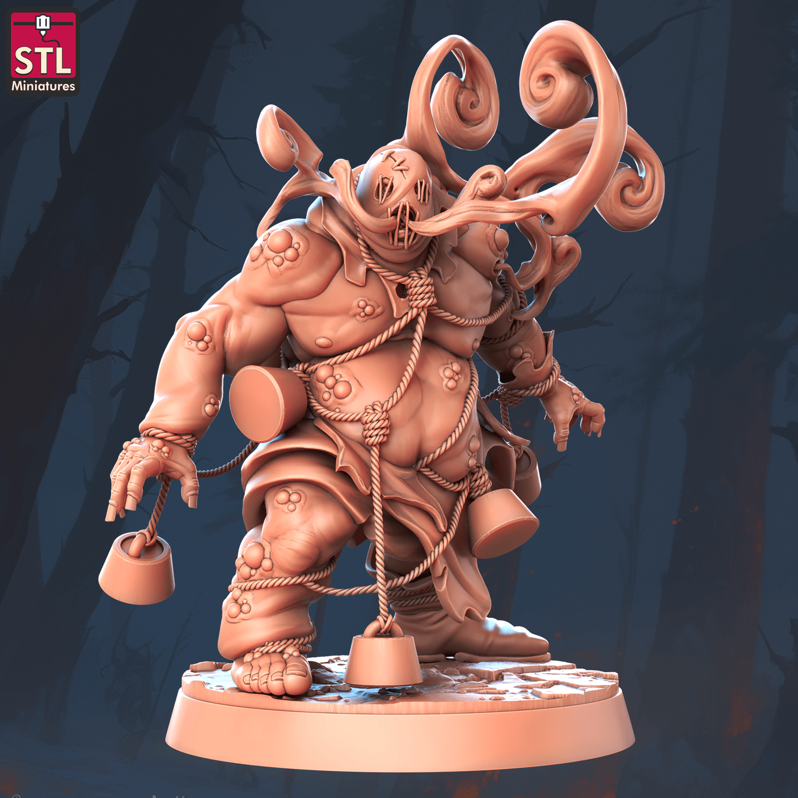 3D Printed STL Miniatures Bogman 28 - 32mm War Gaming D&D (Online Only)