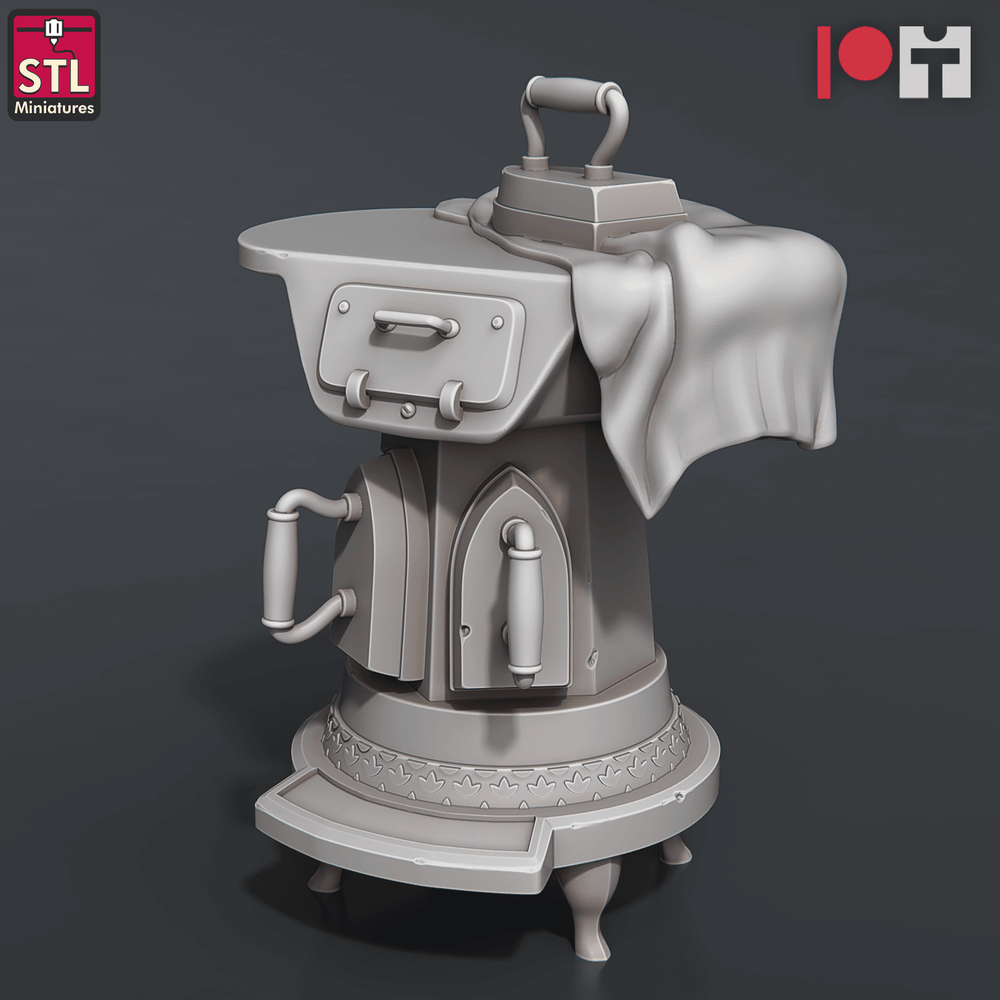 3D Printed STL Miniatures Bugbear Fabric Seller Set 28 - 32mm War Gaming D&D (Online Only)