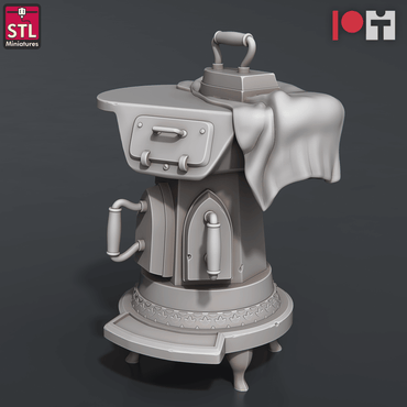 3D Printed STL Miniatures Bugbear Fabric Seller Set 28 - 32mm War Gaming D&D (Online Only)