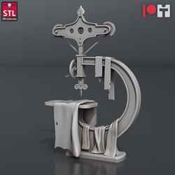 3D Printed STL Miniatures Bugbear Fabric Seller Set 28 - 32mm War Gaming D&D (Online Only)