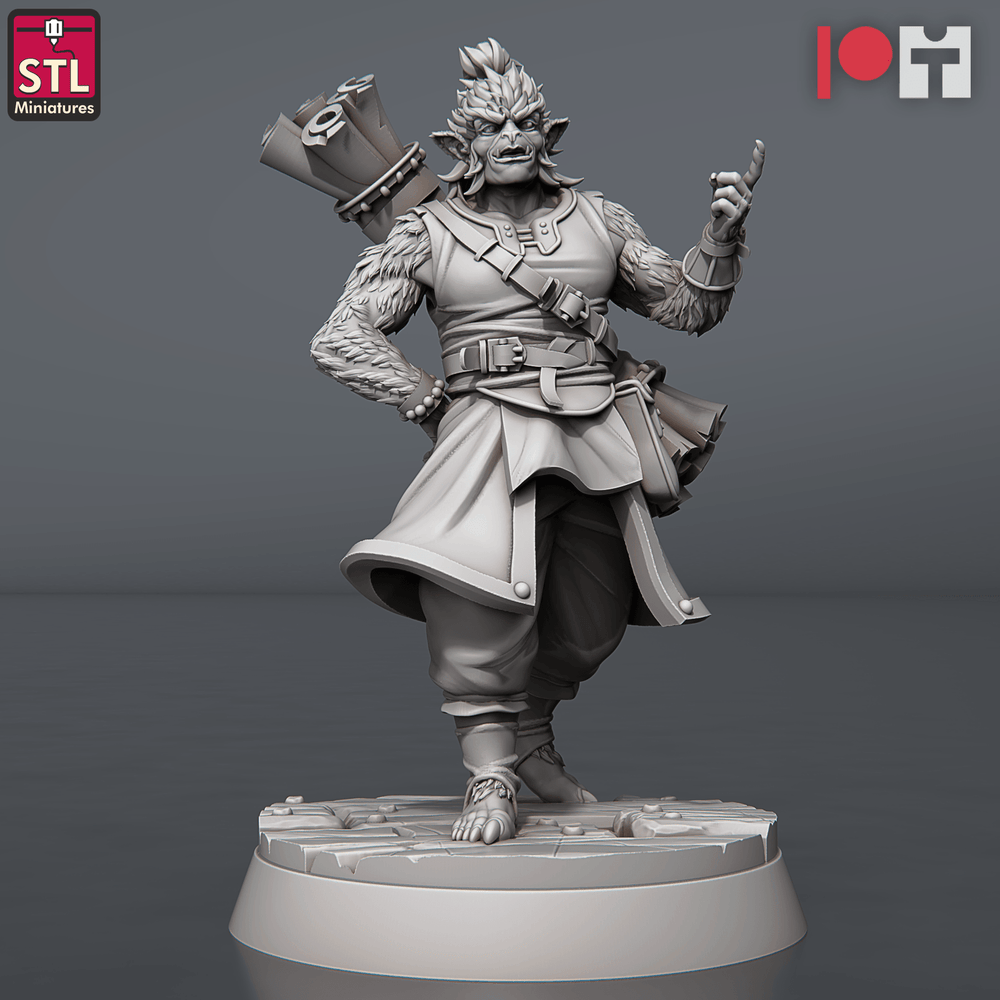 3D Printed STL Miniatures Bugbear Fabric Seller Set 28 - 32mm War Gaming D&D (Online Only)