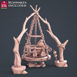3D Printed STL Miniatures Butcher Set 28mm - 32mm War Gaming D&D (Online Only)