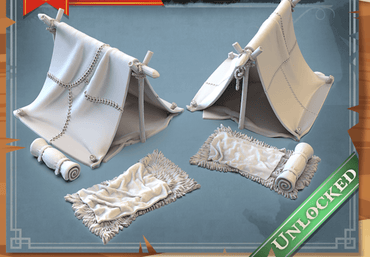 3D Printed STL Miniatures Camp Props 28 - 32mm War Gaming D&D (Online Only)