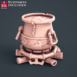 3D Printed STL Miniatures Candle Maker Set Fantasy NPC 2 | 28 - 32mm War Gaming D&D (Online Only)