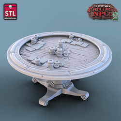 3D Printed STL Miniatures Card Players Set Fantasy NPC 2 | 28 - 32mm War Gaming D&D (Online Only)