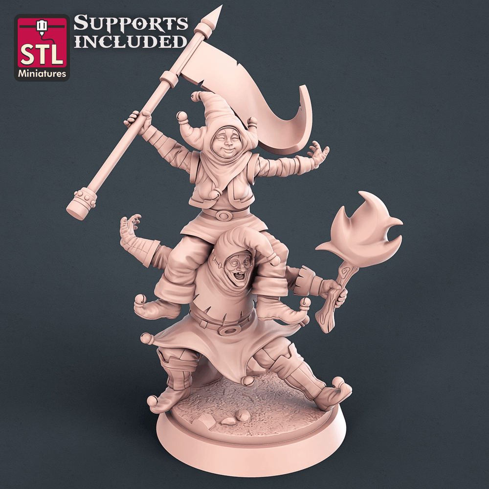 3D Printed STL Miniatures Carnival Set 28mm - 32mm War Gaming D&D (Online Only)