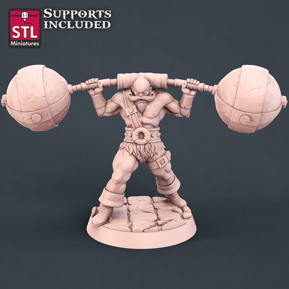 3D Printed STL Miniatures Carnival Set 28mm - 32mm War Gaming D&D (Online Only)