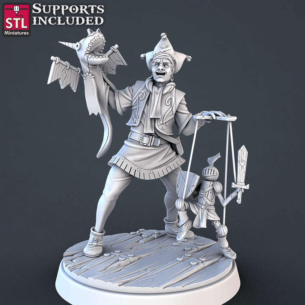 3D Printed STL Miniatures Carnival Vol 2 Set | 28 - 32mm War Gaming D&D (Online Only)