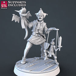 3D Printed STL Miniatures Carnival Vol 2 Set | 28 - 32mm War Gaming D&D (Online Only)