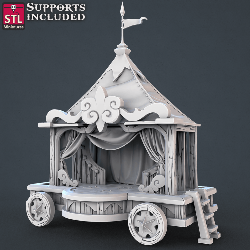 3D Printed STL Miniatures Carnival Vol 2 Set | 28 - 32mm War Gaming D&D (Online Only)