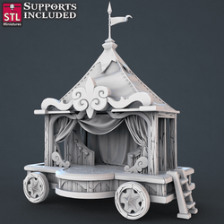3D Printed STL Miniatures Carnival Vol 2 Set | 28 - 32mm War Gaming D&D (Online Only)