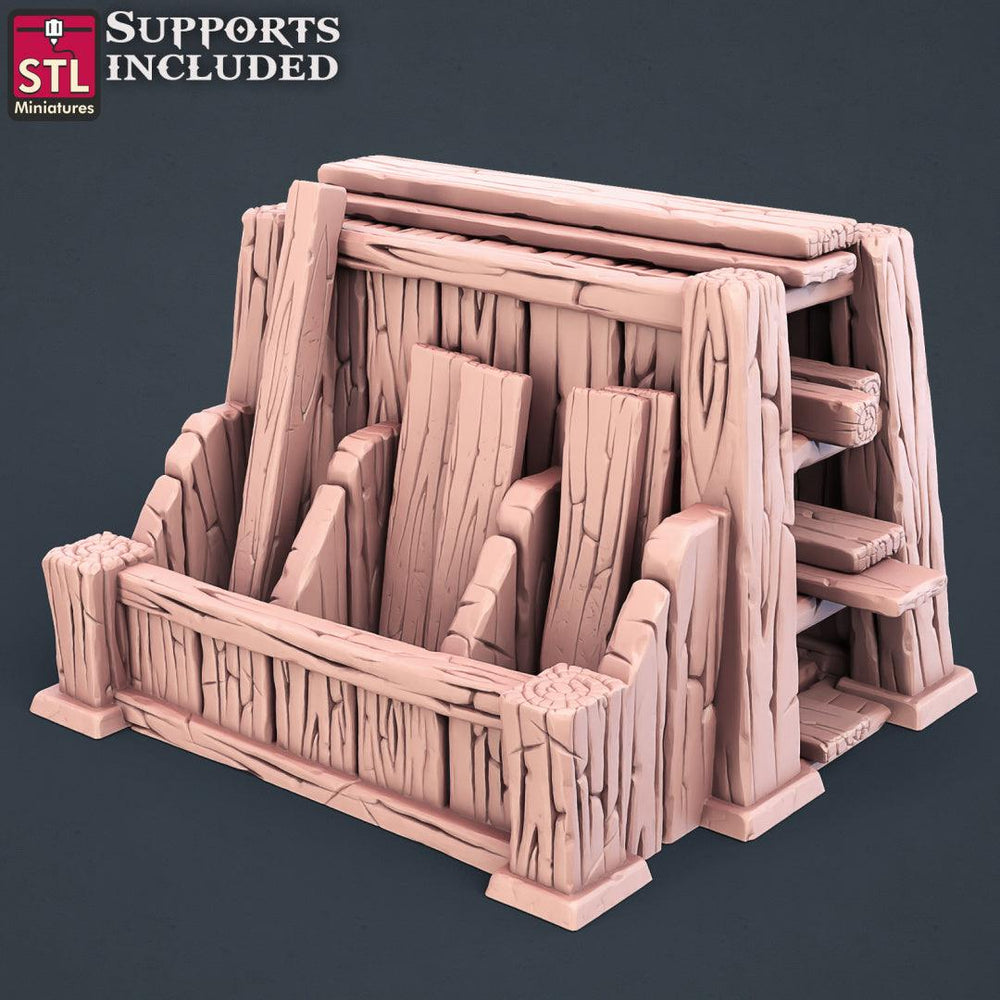 3D Printed STL Miniatures Carpenter Set 28mm - 32mm War Gaming D&D (Online Only)