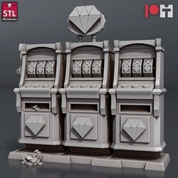 3D Printed STL Miniatures Casino 28 - 32mm War Gaming D&D (Online Only)
