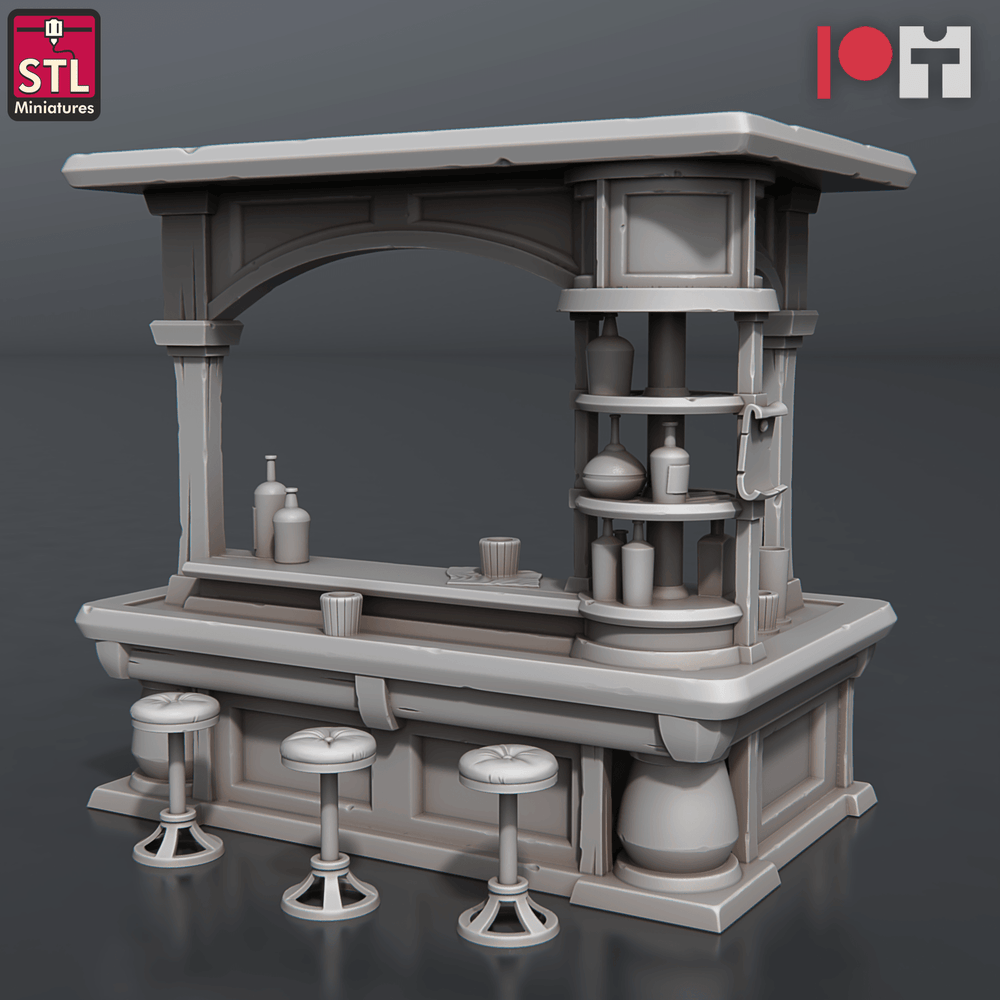 3D Printed STL Miniatures Casino 28 - 32mm War Gaming D&D (Online Only)