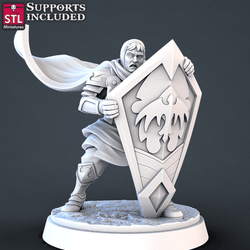 3D Printed STL Miniatures Cavallier DnD Tribute Set 28mm - 32mm War Gaming D&D (Online Only)