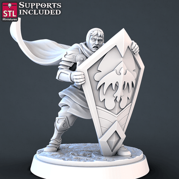3D Printed STL Miniatures Cavallier DnD Tribute Set 28mm - 32mm War Gaming D&D (Online Only)