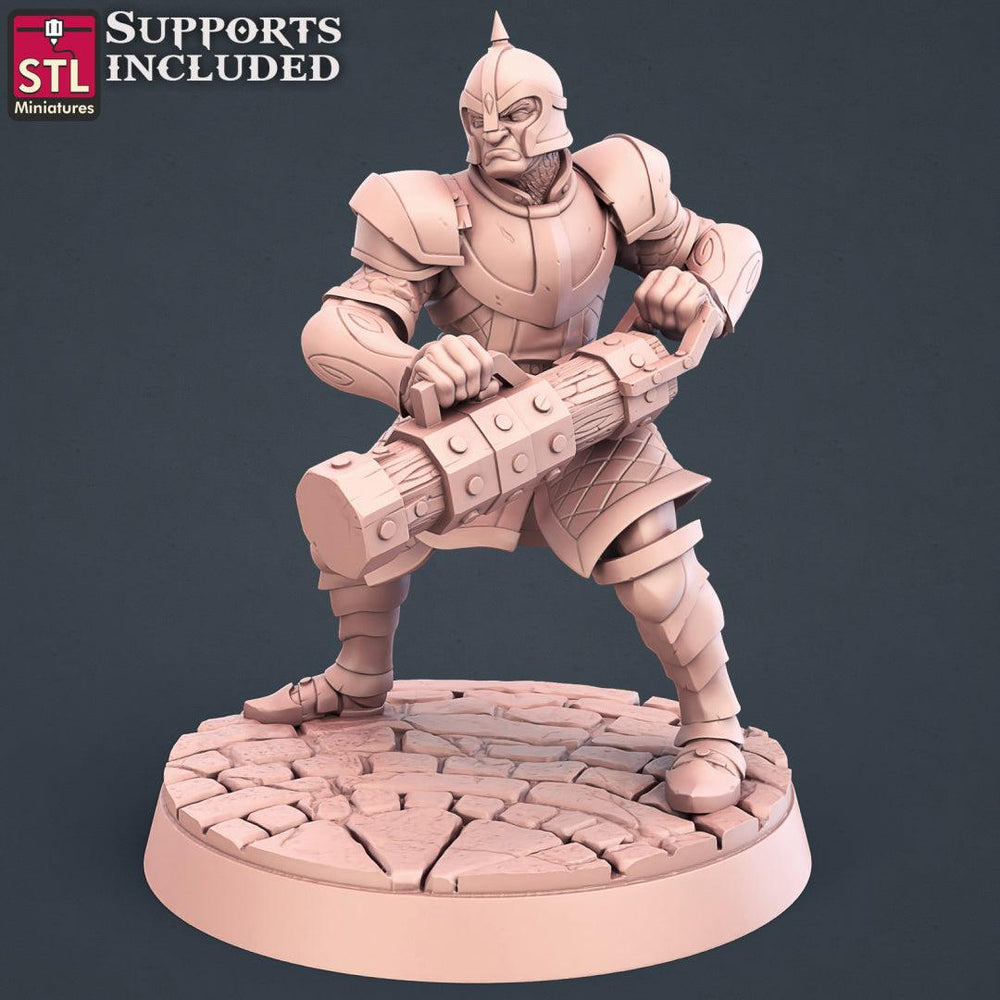 3D Printed STL Miniatures City Guards Set Fantasy NPC 2 | 28 - 32mm War Gaming D&D (Online Only)