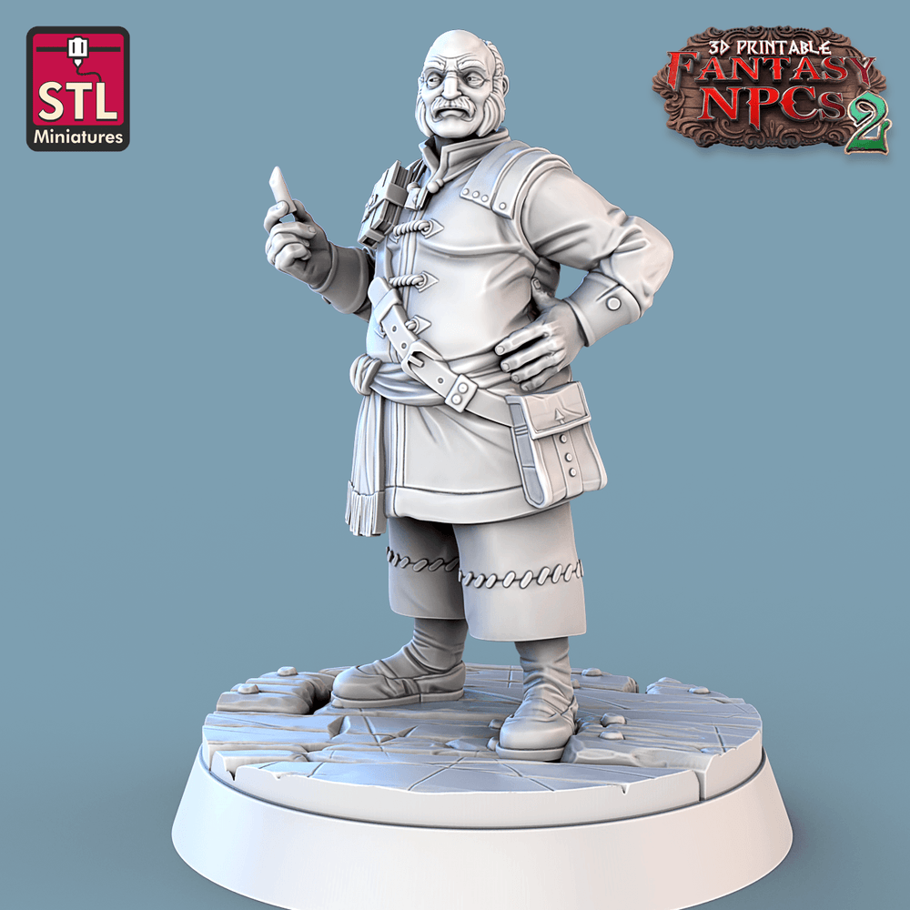 3D Printed STL Miniatures Classroom Set Fantasy NPC 2 | 28 - 32mm War Gaming D&D (Online Only)