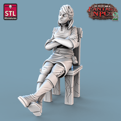 3D Printed STL Miniatures Classroom Set Fantasy NPC 2 | 28 - 32mm War Gaming D&D (Online Only)