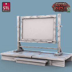 3D Printed STL Miniatures Classroom Set Fantasy NPC 2 | 28 - 32mm War Gaming D&D (Online Only)