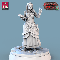 3D Printed STL Miniatures Classroom Set Fantasy NPC 2 | 28 - 32mm War Gaming D&D (Online Only)