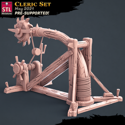 3D Printed STL Miniatures Cleric Set 28 - 32mm War Gaming D&D (Online Only)