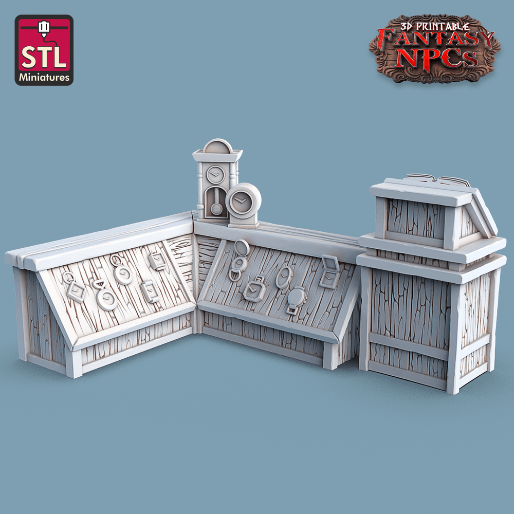 3D Printed STL Miniatures Clockworkers Set Fantasy NPC 28mm - 32mm War Gaming D&D (Online Only)