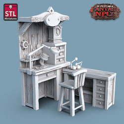 3D Printed STL Miniatures Clockworkers Set Fantasy NPC 28mm - 32mm War Gaming D&D (Online Only)