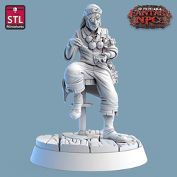 3D Printed STL Miniatures Clockworkers Set Fantasy NPC 28mm - 32mm War Gaming D&D (Online Only)