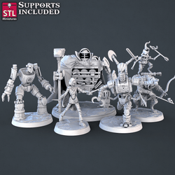 3D Printed STL Miniatures Constructor Set | 28 - 32mm War Gaming D&D (Online Only)