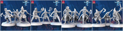 3D Printed STL Miniatures Cultist Set The Frost City 2 28 - 32mm War Gaming D&D (Online Only)