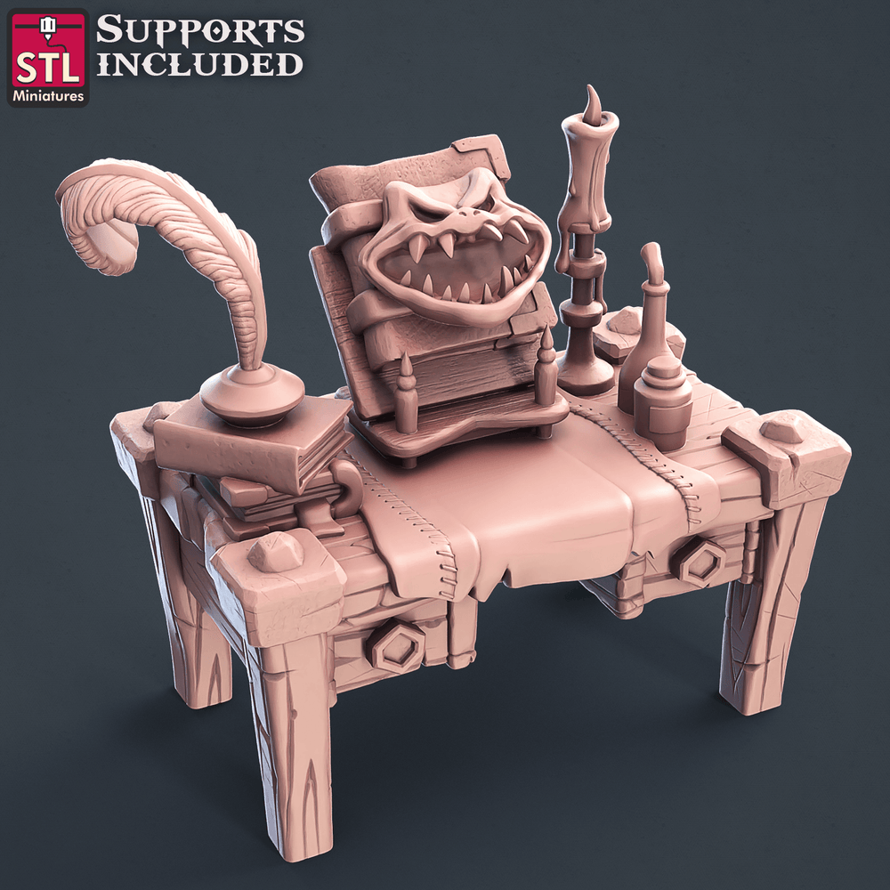 3D Printed STL Miniatures Darkwizard Set 28mm - 32mm War Gaming D&D (Online Only)