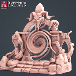 3D Printed STL Miniatures Darkwizard Set 28mm - 32mm War Gaming D&D (Online Only)