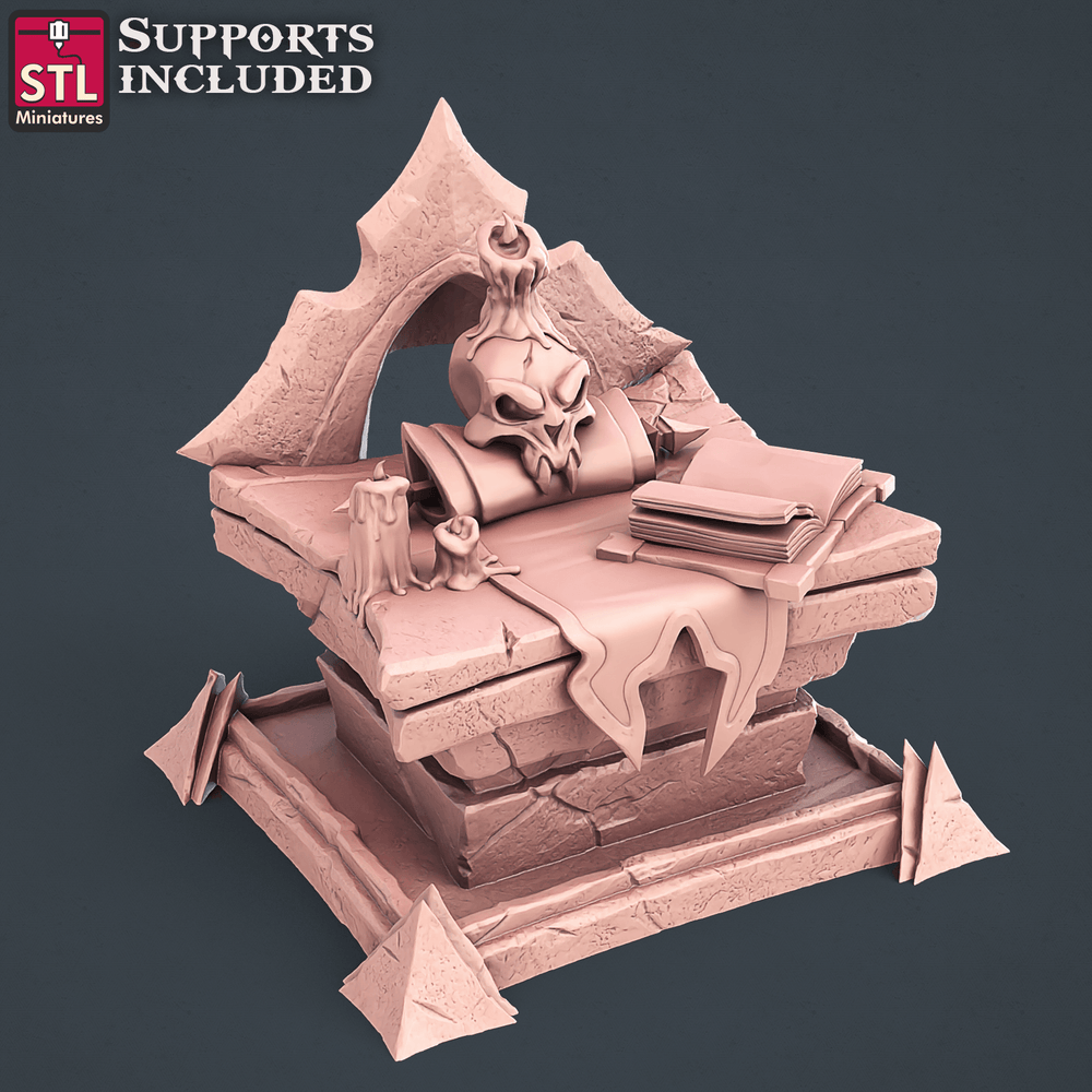 3D Printed STL Miniatures Darkwizard Set 28mm - 32mm War Gaming D&D (Online Only)