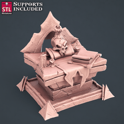 3D Printed STL Miniatures Darkwizard Set 28mm - 32mm War Gaming D&D (Online Only)