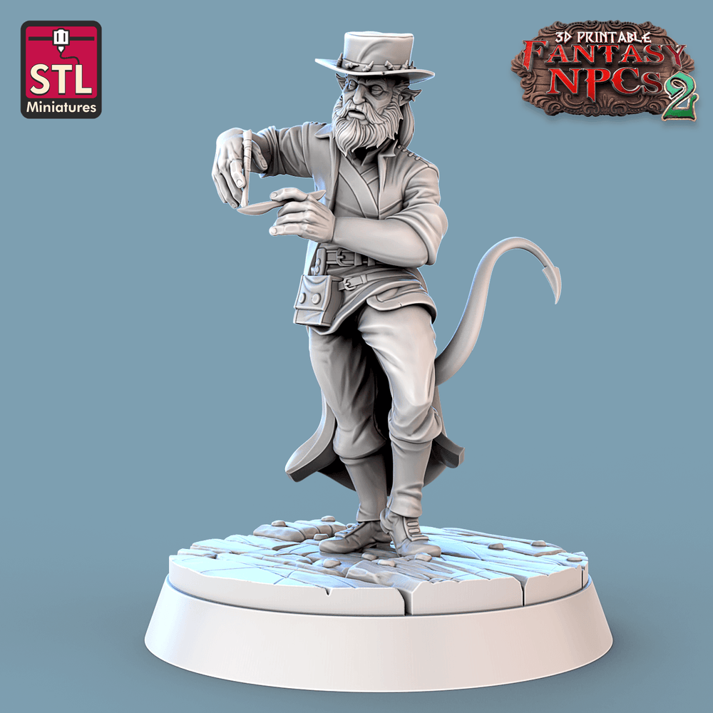 3D Printed STL Miniatures Dentist Set Fantasy NPC 2 | 28 - 32mm War Gaming D&D (Online Only)