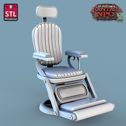 3D Printed STL Miniatures Dentist Set Fantasy NPC 2 | 28 - 32mm War Gaming D&D (Online Only)