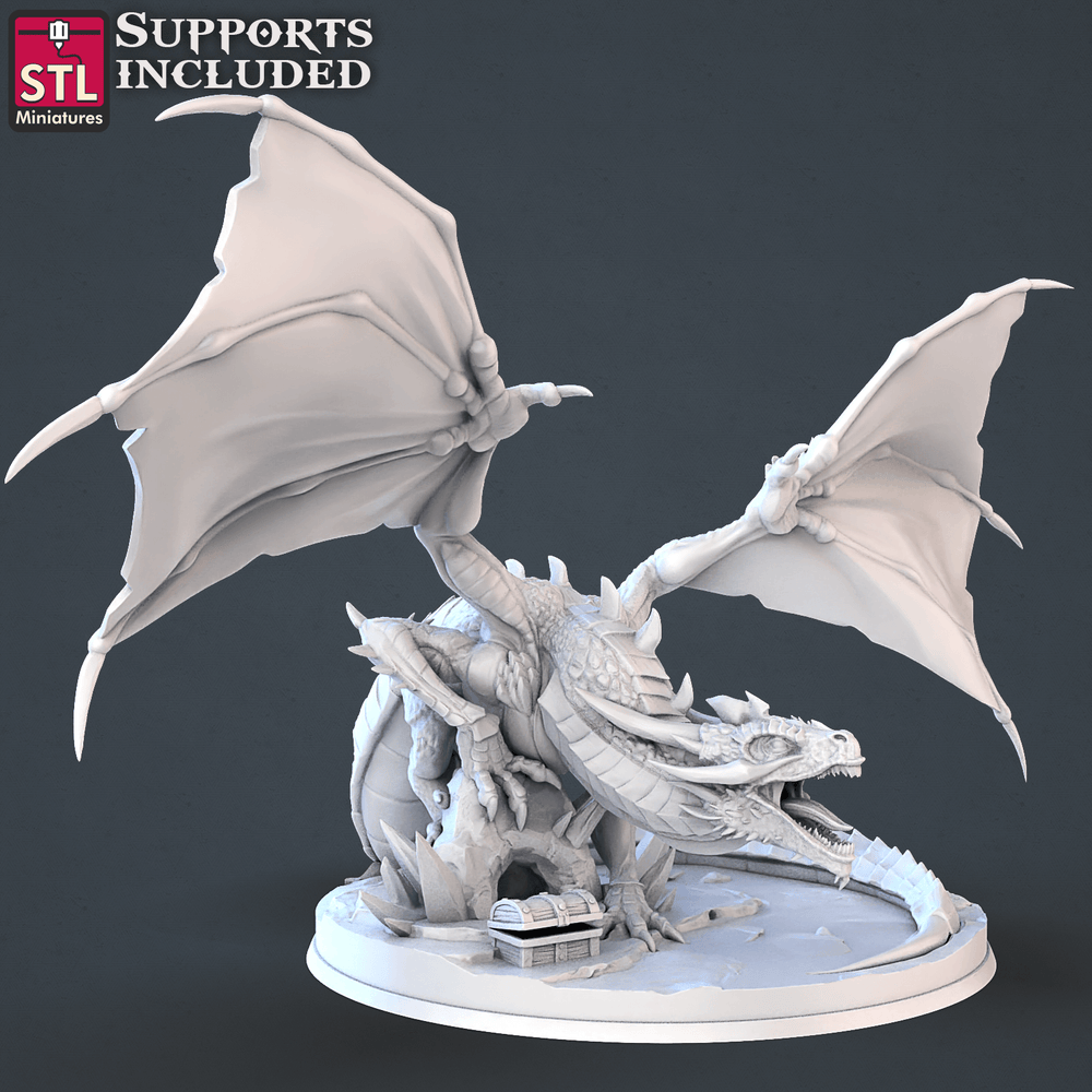 3D Printed STL Miniatures Dragon Hunters Set | 28 - 32mm War Gaming D&D (Online Only)