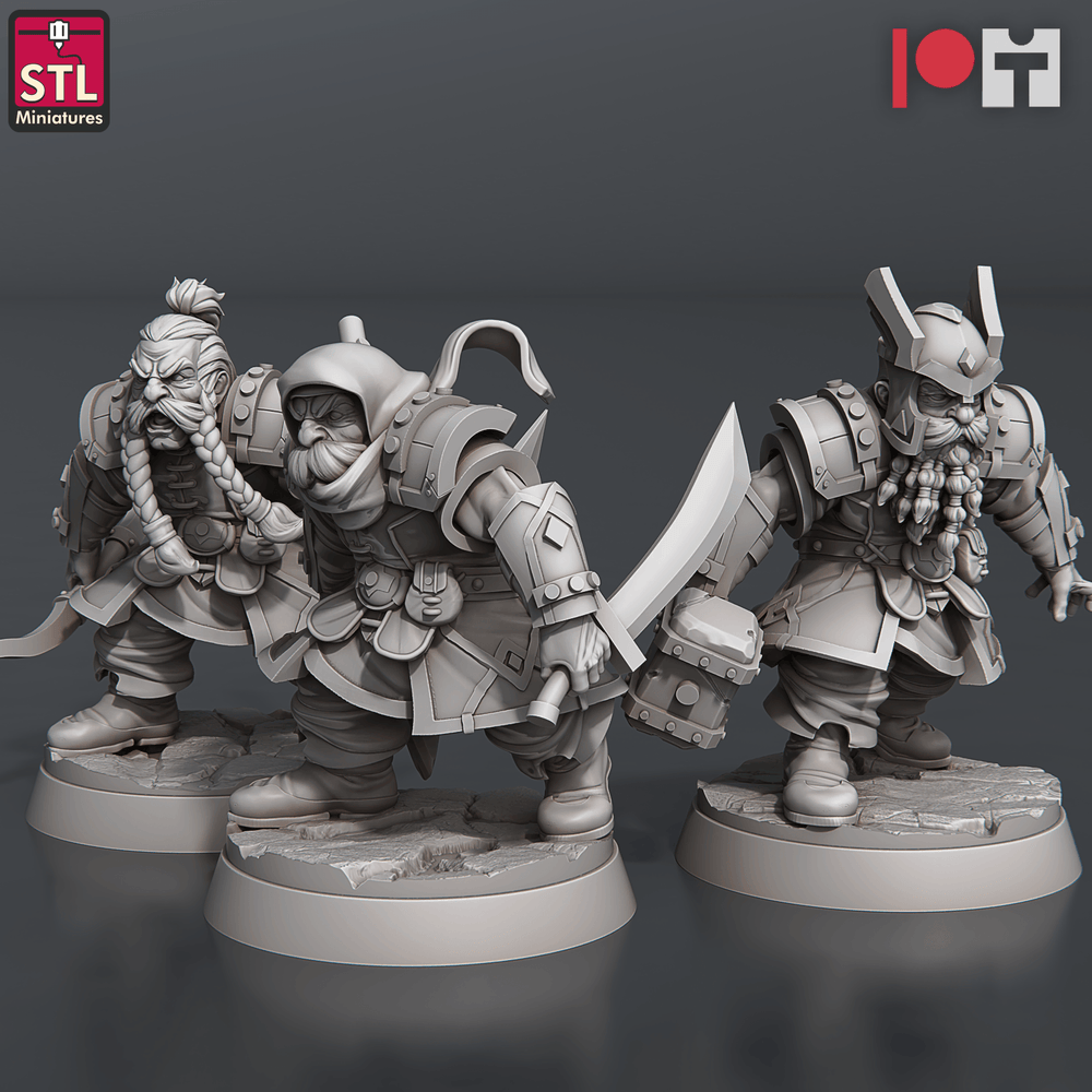 3D Printed STL Miniatures Dwarven Camp Set 28 - 32mm War Gaming D&D (Online Only)