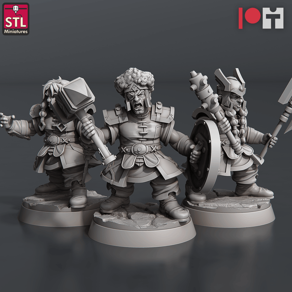 3D Printed STL Miniatures Dwarven Camp Set 28 - 32mm War Gaming D&D (Online Only)