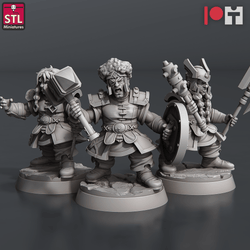 3D Printed STL Miniatures Dwarven Camp Set 28 - 32mm War Gaming D&D (Online Only)