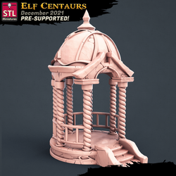 3D Printed STL Miniatures Elf Centaurs Set 28 - 32mm War Gaming D&D (Online Only)