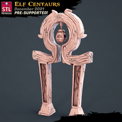 3D Printed STL Miniatures Elf Centaurs Set 28 - 32mm War Gaming D&D (Online Only)