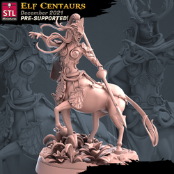 3D Printed STL Miniatures Elf Centaurs Set 28 - 32mm War Gaming D&D (Online Only)