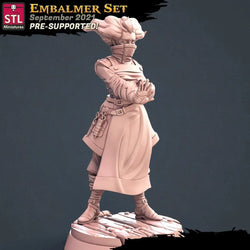 3D Printed STL Miniatures Embalmer Set Fantasy NPC 2 | 28 - 32mm War Gaming D&D (Online Only)