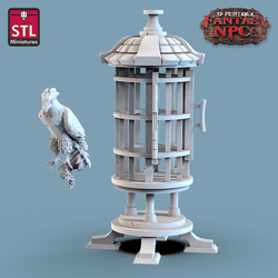 3D Printed STL Miniatures Exotic Pet Vendor Set Fantasy NPC 28mm - 32mm War Gaming D&D (Online Only)