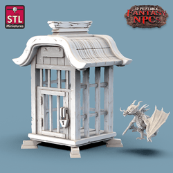 3D Printed STL Miniatures Exotic Pet Vendor Set Fantasy NPC 28mm - 32mm War Gaming D&D (Online Only)